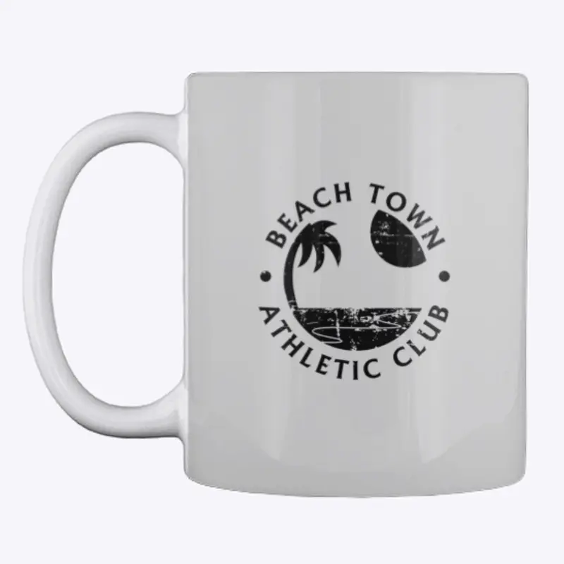 Beach Town Athletic Club Black Logo Mug