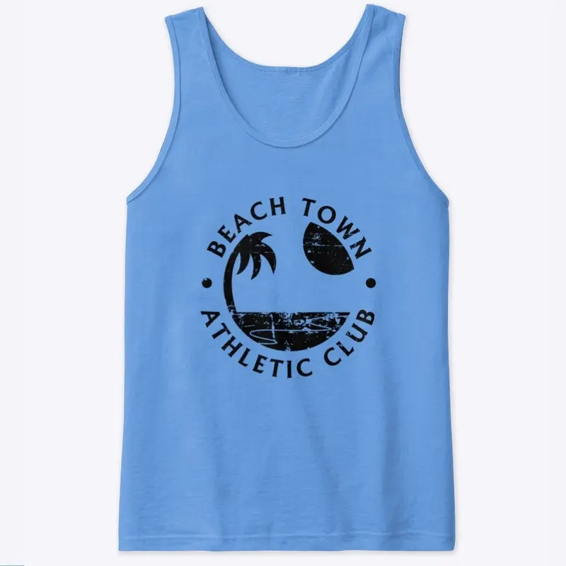 Beach Town Athletic Club Black Logo Tank